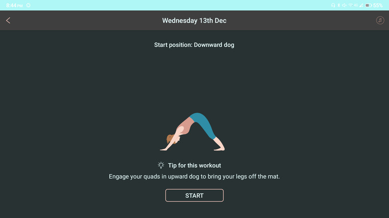 5 Minute Yoga sample daily session