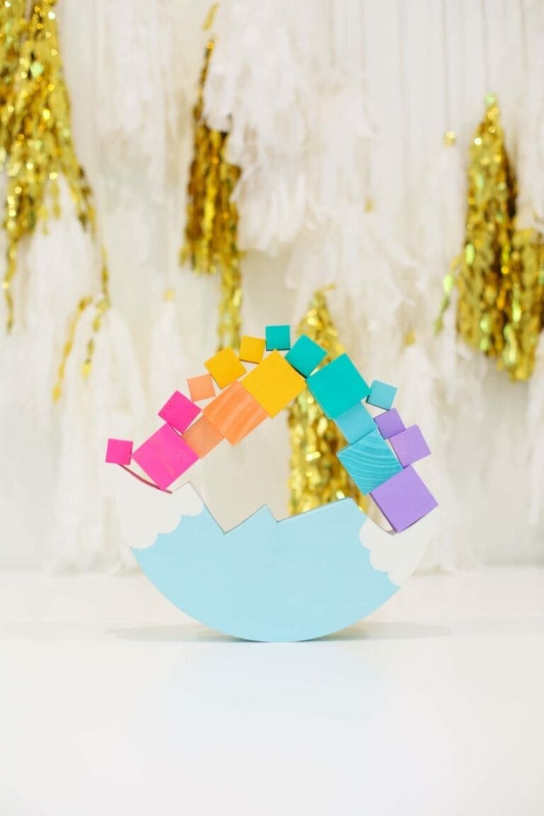 DIY Rainbow Balance Game for Kids