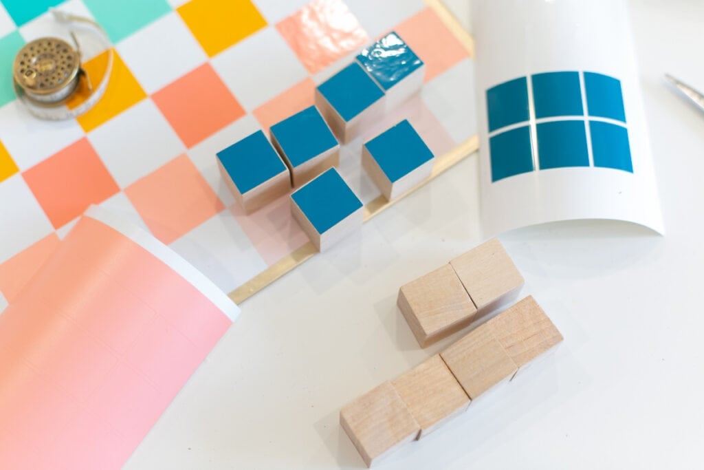 colorful checker board