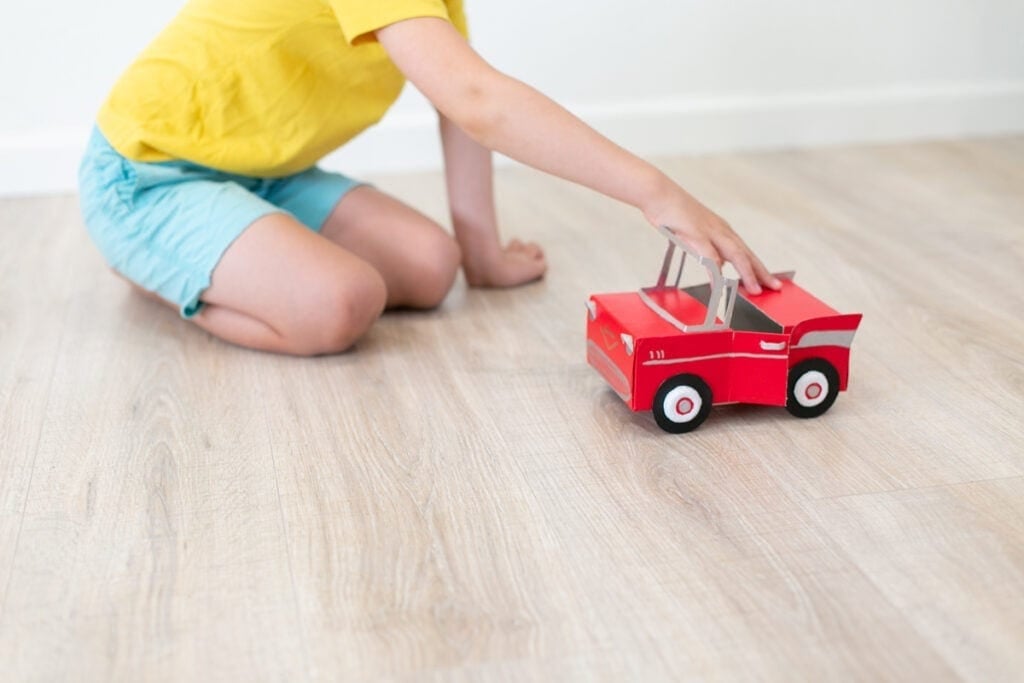 how to make a cardboard toy car