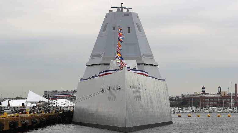 USS Zumwalt at dock