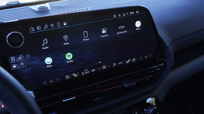 Chevrolet Silverado EV infotainment screen