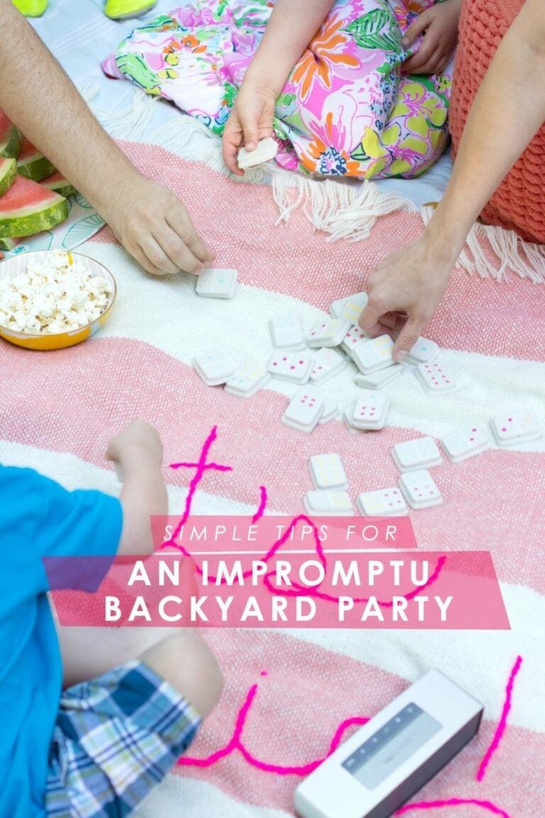 Simple Tips for an Impromptu Backyard Party