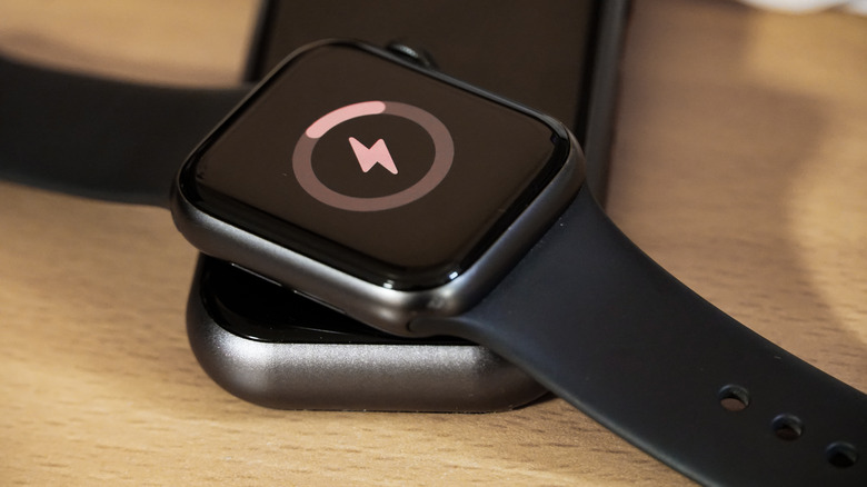 Apple Watch with low battery