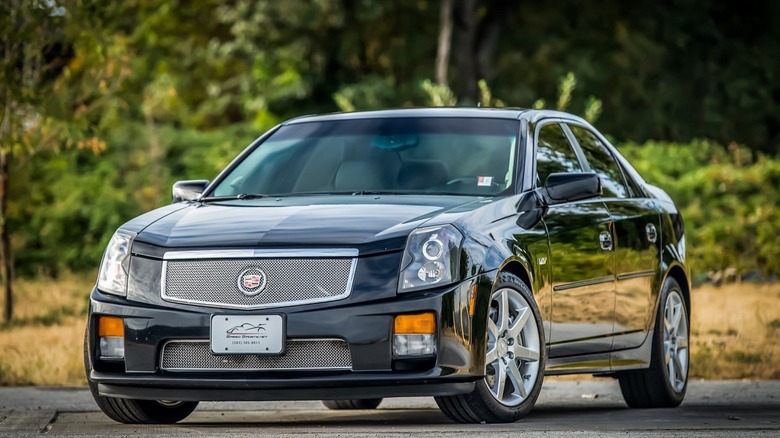 Black 2005 Cadillac CTS-V in parking lot