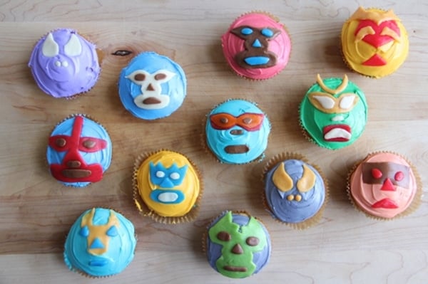 DIY Lucha Libre Cupcakes