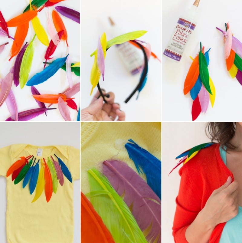 DIY Mom and Baby Bird Halloween Costume