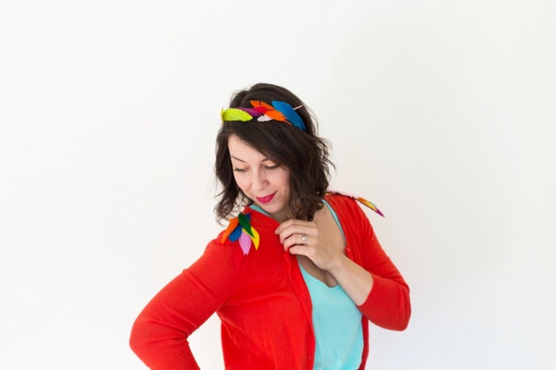 DIY Mom and Baby Bird Halloween Costume