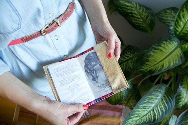 DIY Leather Passport Holder