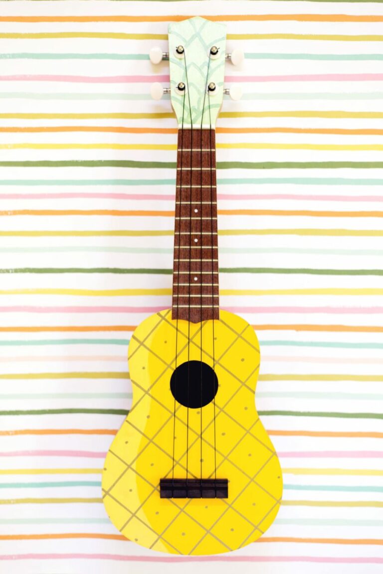 DIY Painted Pineapple Ukulele