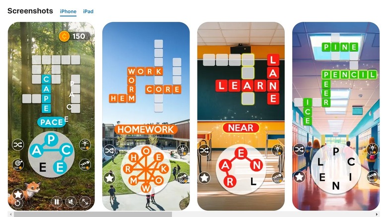 Screenshot of Apple App Store Wordscapes screenshots
