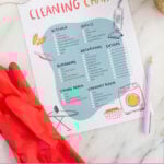 House cleaning schedule
