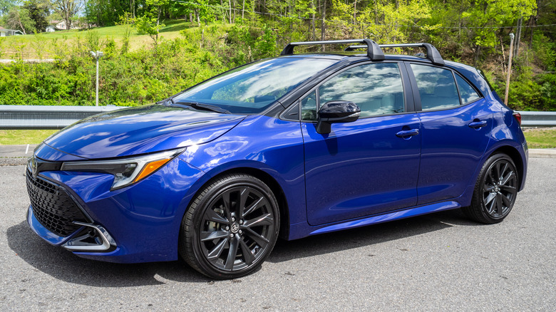 2023 Toyota Corolla Hatchback XSE parked