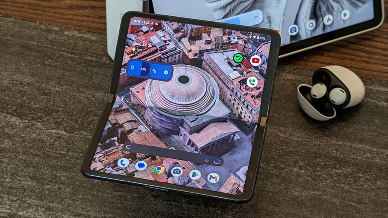 Google Pixel Fold open