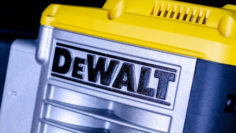 DeWalt logo on a tool