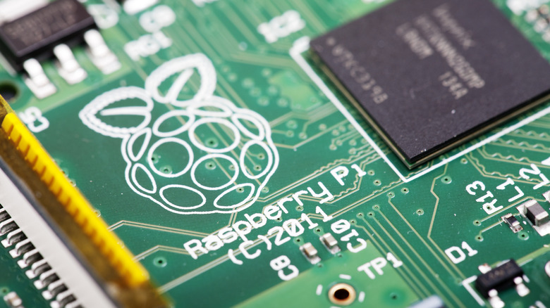 Raspberry Pi close up