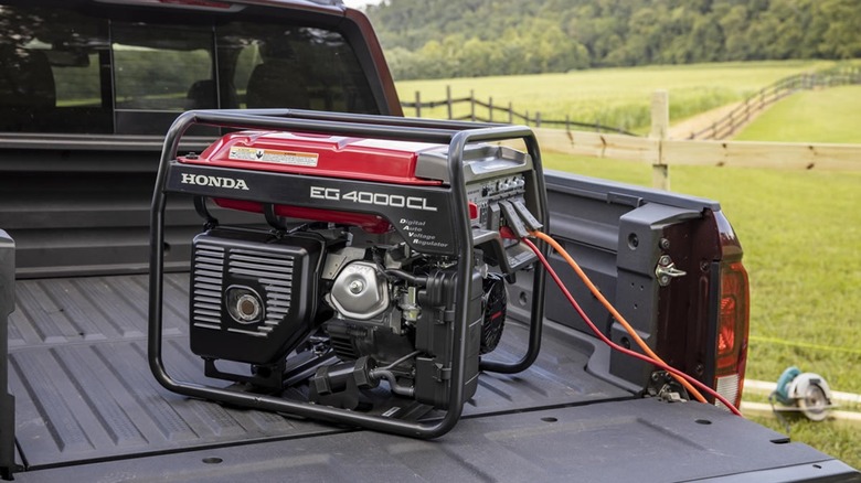 Honda EG4000 on a truck