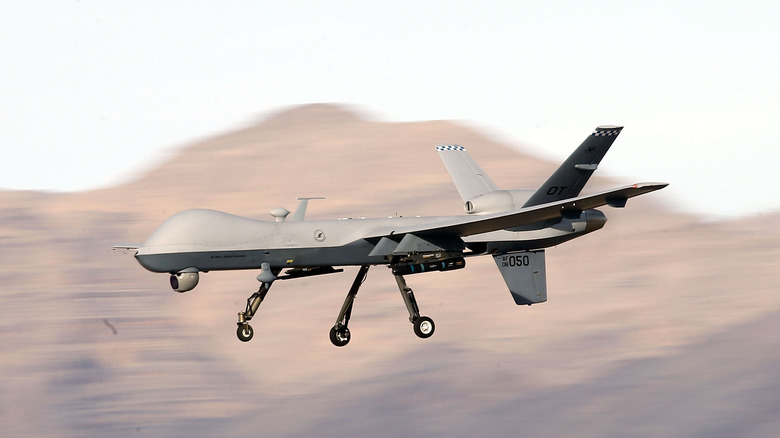 A MQ-9 Reaper flying