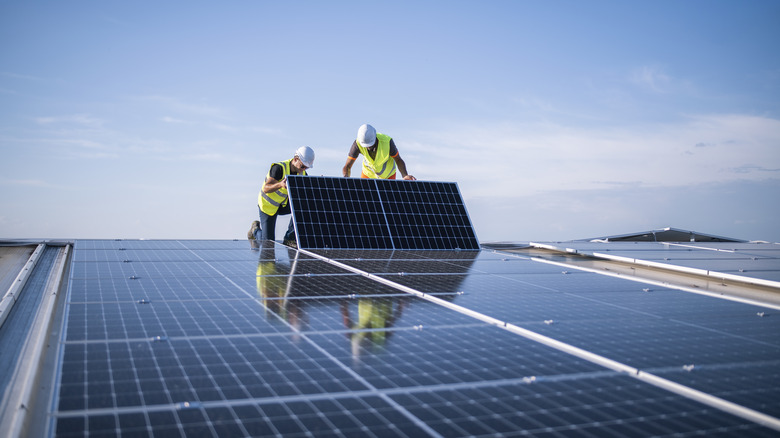 installing solar panels