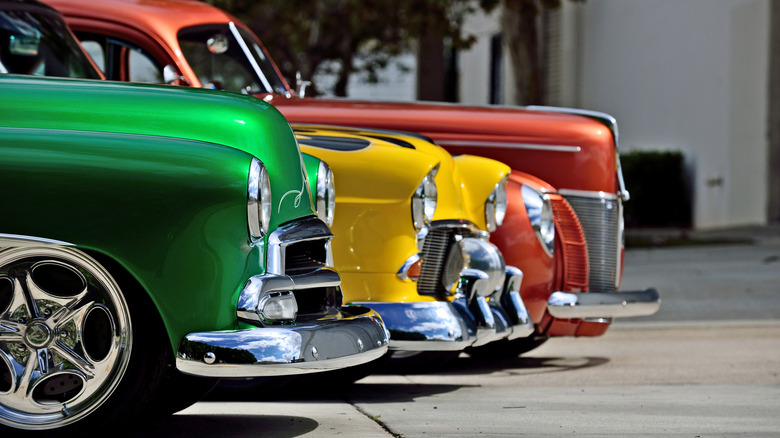 cars lined up