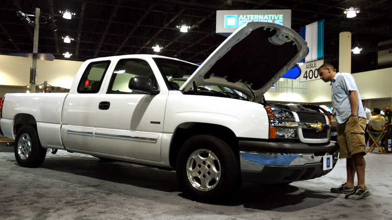 a hybrid Chevy truck