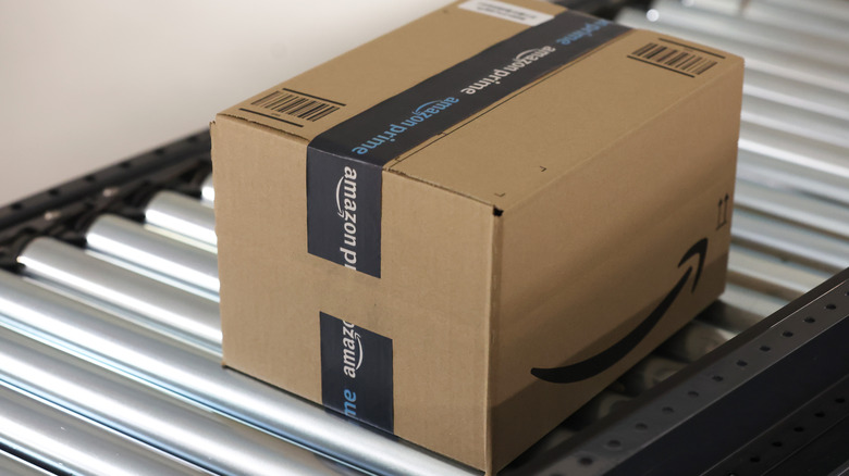 Amazon box at Fulfillment Center