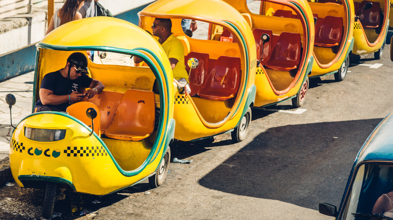 A cocotaxi in Old Havana