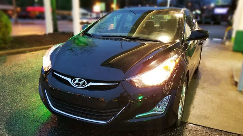 black 2015 hyundai elantra