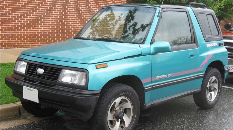 Turquoise Geo Tracker SUV