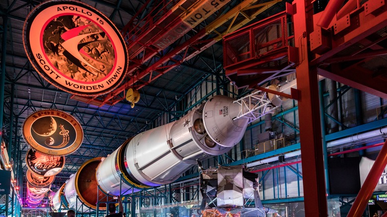 Saturn V rocket display 