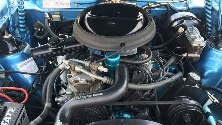 AMC 401 V8 in engine bay