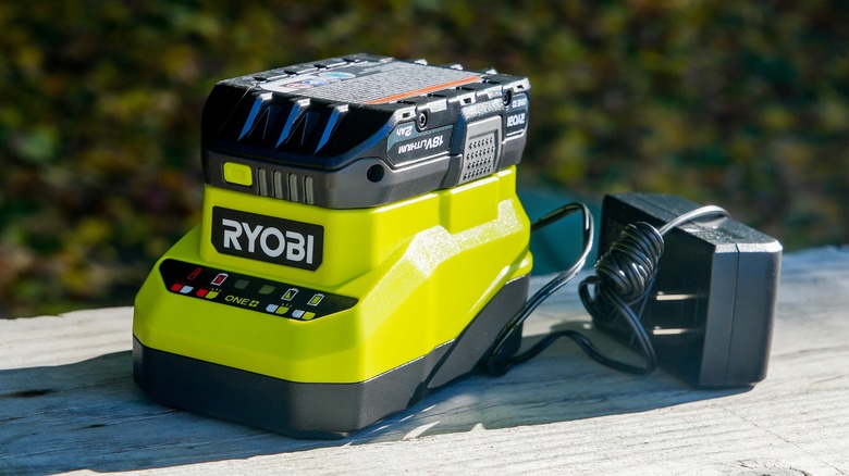 Ryobi 18V battery and charger