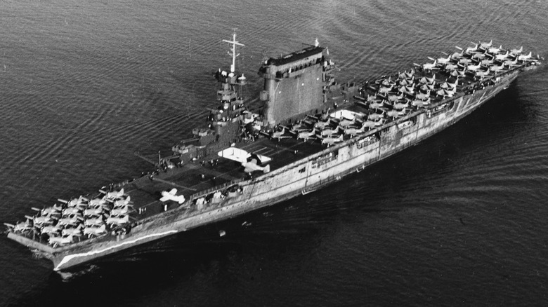 USS Lexington underway at sea