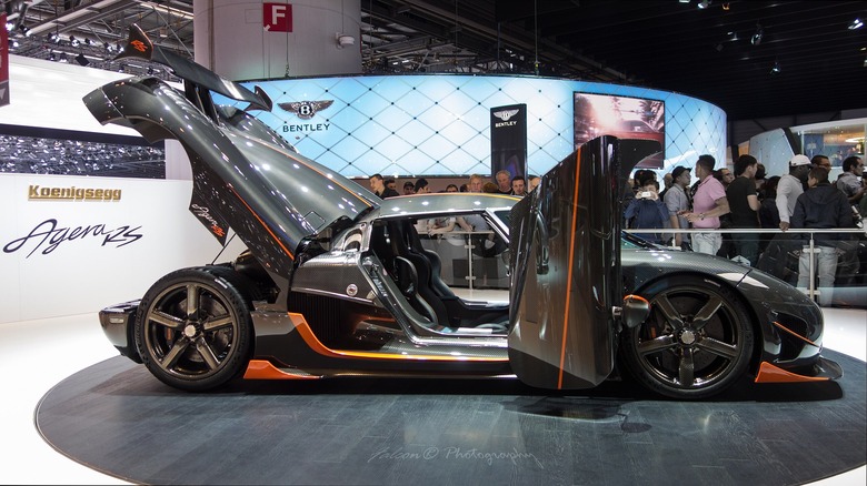 The Koenigsegg Agera RS at the Geneva Motor Show 2015.