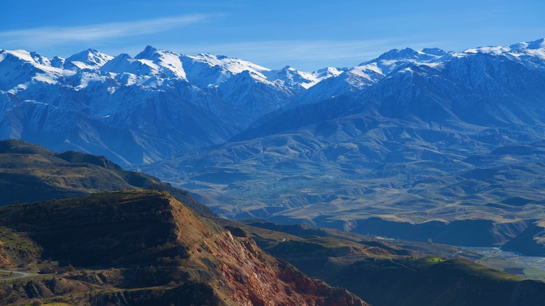 Mountains in eastern Uzbekistan