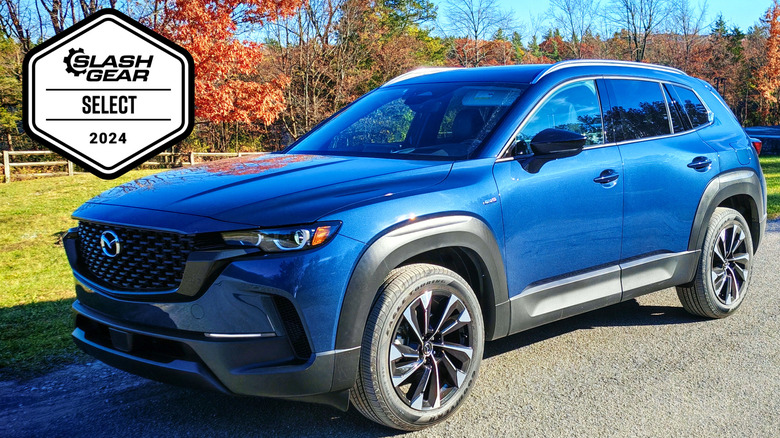 Front 3/4 view of the 2025 Mazda CX-50 Hybrid