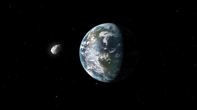 Illustration of near-Earth asteroid