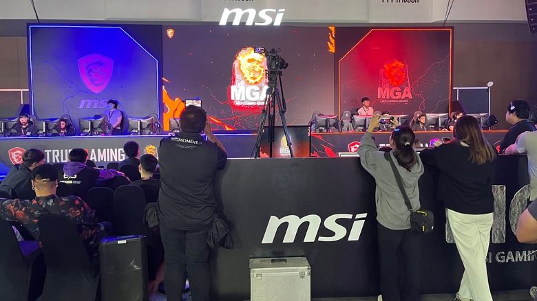 MSI booth at the 2024 Thailand Game Show