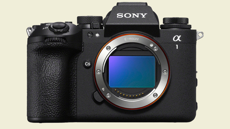 Front view of the Sony Alpha 1 II Full-frame Mirrorless camera