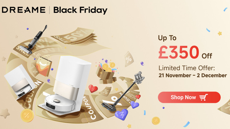 Dreame Black Friday home page discounts