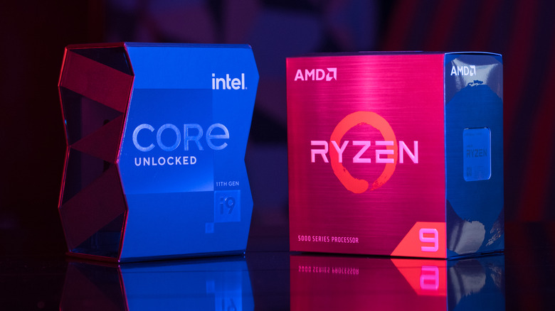 Intel and AMD CPU boxes