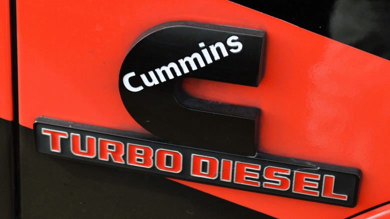 A picture of a Cummins diesel badge