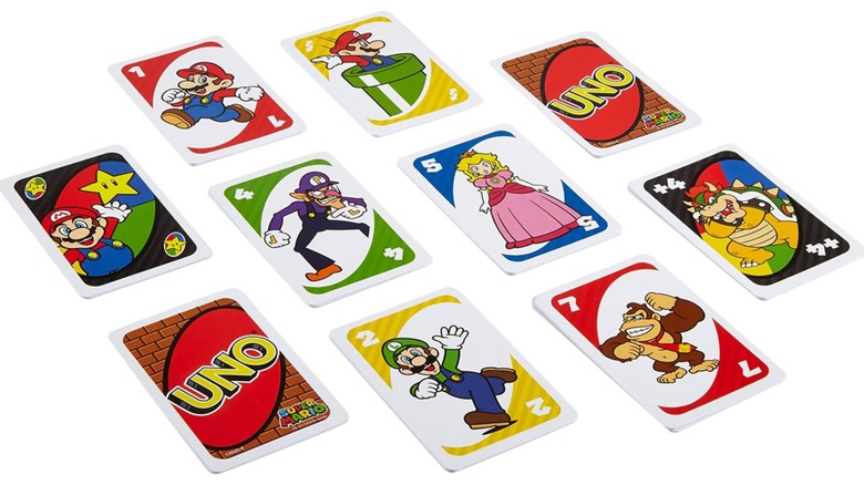 super mario bros. uno cards