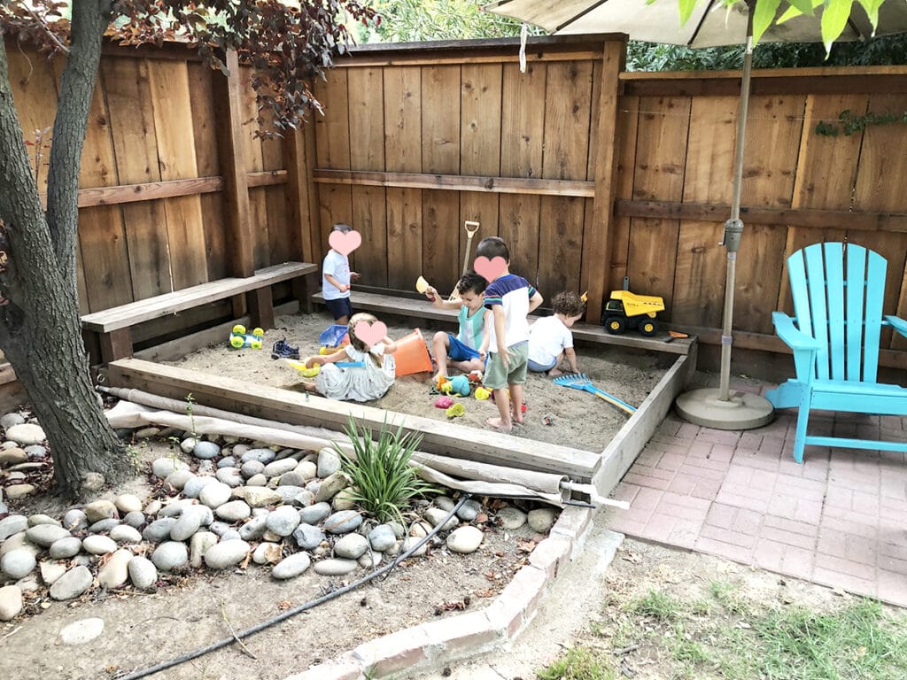 kids in sandbox