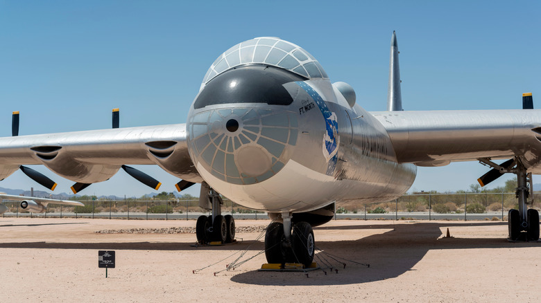 A front view of the B-36 Peacemaker