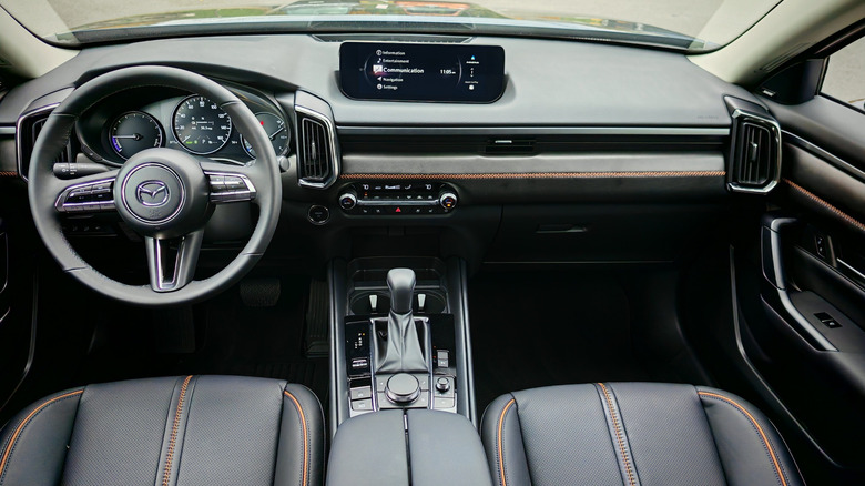 Interior and dash of the 2025 Mazda CX-50 Hybrid