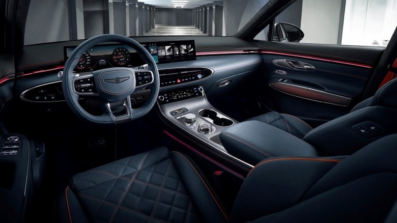 2026 Genesis GV70 interior showing the new dashboard