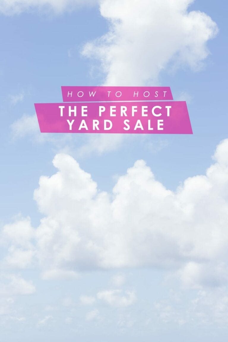 How to host the perfect yard sale